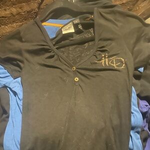 Harley-Davidson Black and gold 110th anniversary tee